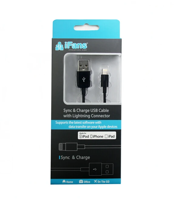 PU leather mfi 8pin cable