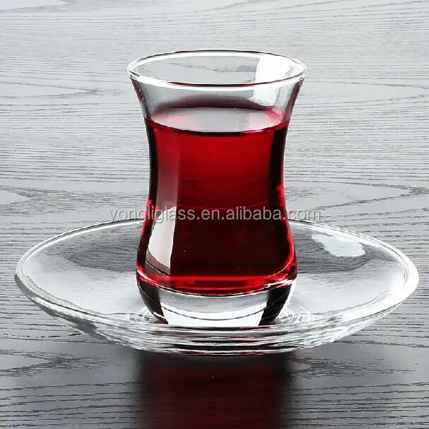 Traditional Turkish Tea Glass Cup,Tea Cup Sets,Tea Glass With Saucer