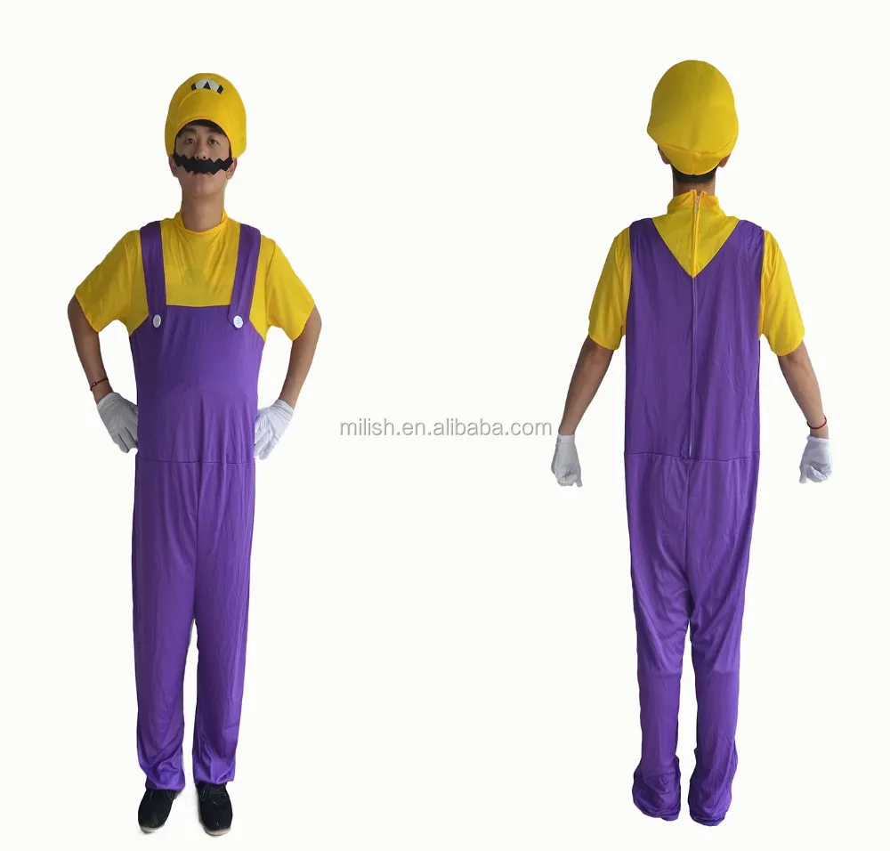 Al por mayor 2017 nuevos productos calientes lindo adultos disfraces Cosplay evil Super Luigi Mario Bros trajes para Halloween MFJ-0002