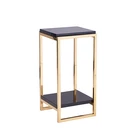 Modern stainless steel side table furniture metal sitting room side tables for living room furniture
