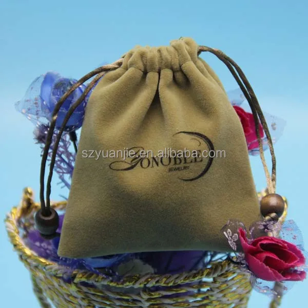 velvet presentation bean jewelry gift bag manufacture customized