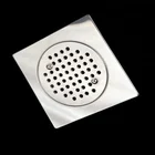 stainless steel floor drain used in bathroom