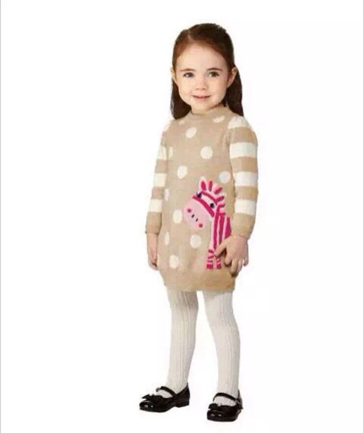 2015 autumn new cute zebra knitted pulover baby sweater design