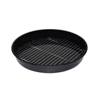 Custom round printed serving bar tray with print metal tin rolling tray