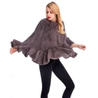 Luxurious 2018 new affordable womens real mink coats knitted mink fur coat