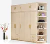 modern wooden MFC panel bedroom swing door armoire wardrobe cabinet/closet