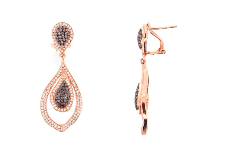 18K Gold Jewelry New Design Clip-On Lock European Designs Light Weight Star Shaped Earrings with Zircon Topaz for Women Weddings
