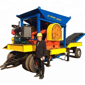 Best price tire type mobile basalt jaw crusher plant for sale with ISO