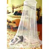 Quiki Elegant Lace Bed Mosquito Netting Mesh Canopy Princess Round Dome Bedding Net