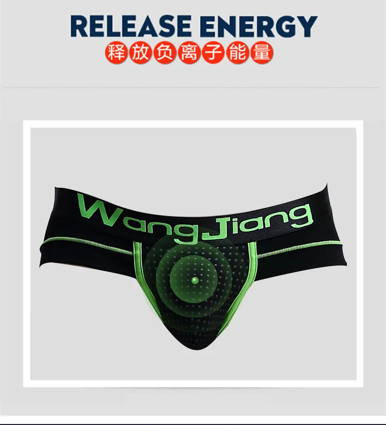 Custom Men Physiological Underwear magnetic brief therapy health underwear U conve brief Prostate Therapy Penis Enlargement for