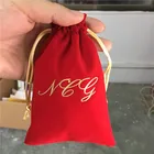 3" X 4" Velvet Drawstring Cloth Jewelry / Gift / Headphones Bag / Pouches