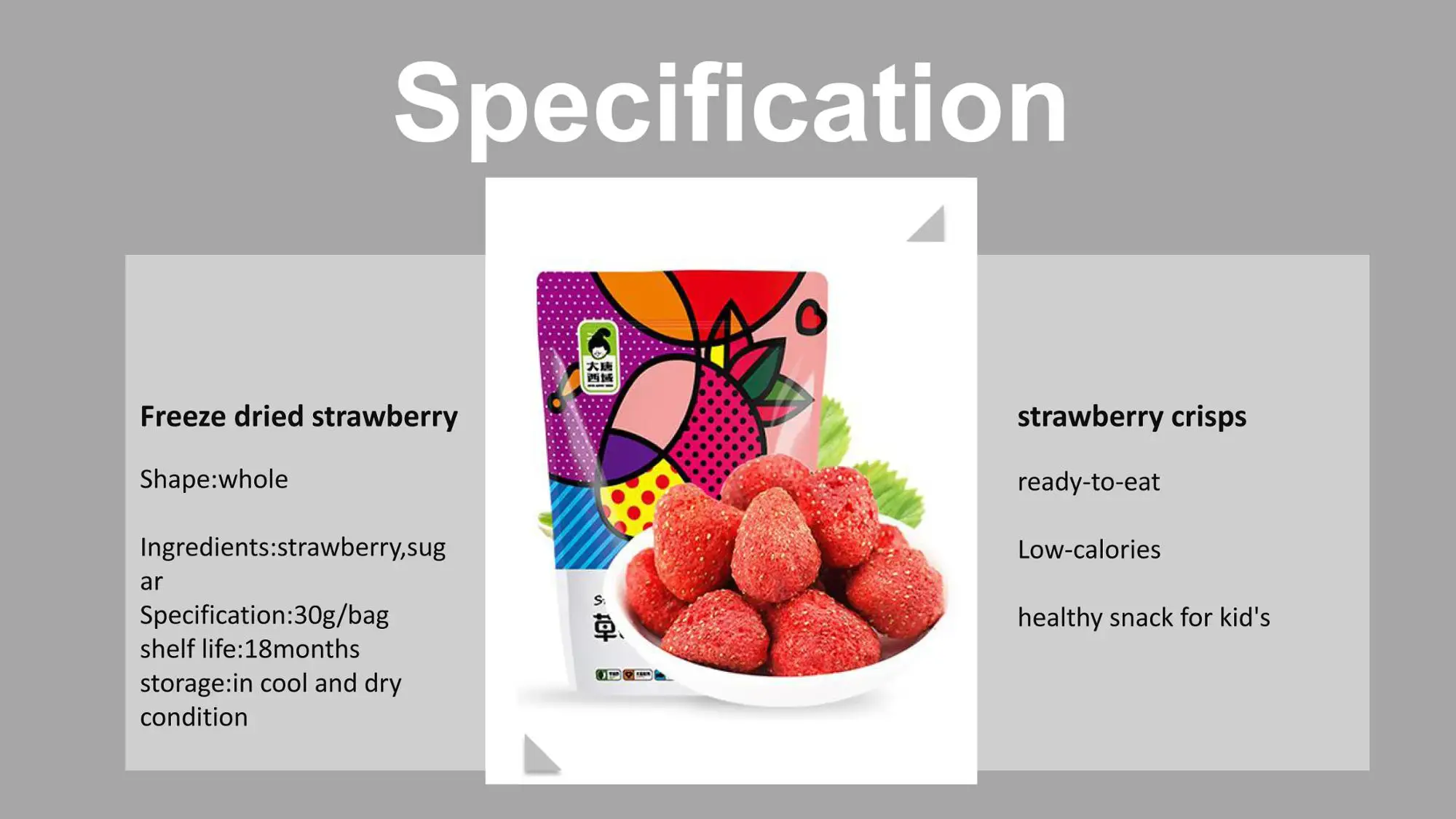 Nutritional healthy freeze dried strawberry peach cantaloupe grape apple freeze dried fruit