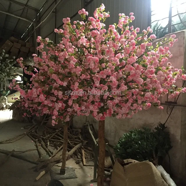 shengjie nearly natural decorative plastic flower cherry blossom