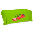 Company logo draped fitted stretch knitted polyester full colour printing 6ft 8ft 4ft trade show table cover