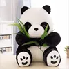 wholesale cartoon plush animal pillow baby panda doll stuffed bear soft toy for kids