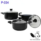 korean style stamped process nonstick ceramic coated dutch oven