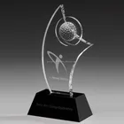 China Manufacturer Custom Golf Trophy Crystal Award Trophy