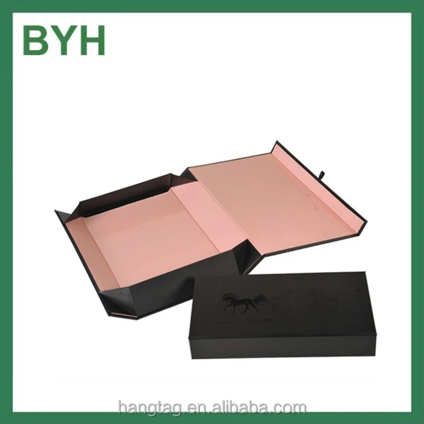 wholesale dress cardboard pink gift matte foldable box custom