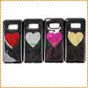 New arrival Drops glue glitter Lover Heart Shape Tpu Silicone Gel Soft Case For Samsung Galaxy S8
