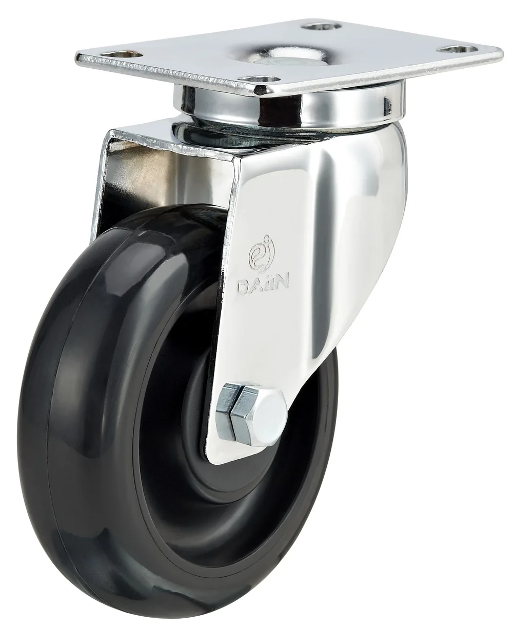 Top plate antistatic swivel caster esd PU caster wheels