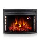 2000w flame electric cast iron insert outdoor fireplace decor