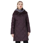 MIEGOFCE Pretty Dark Purple color Regular Pattern Shows Cotton Coat Pretty Dynamic and Decent Good Lady Jacket Coat