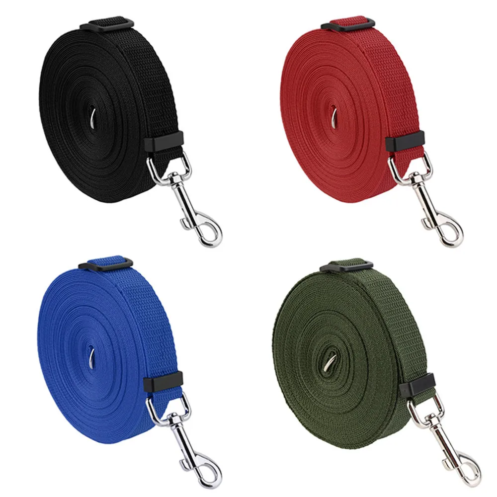 Long 10m Dog Pet Puppy Traction Rope Training Neck Strap Nylon Lead Leash Walk Hiking Training Safe Pet neck strap dog leashes