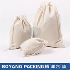 reusable drawstring cotton trade show bag