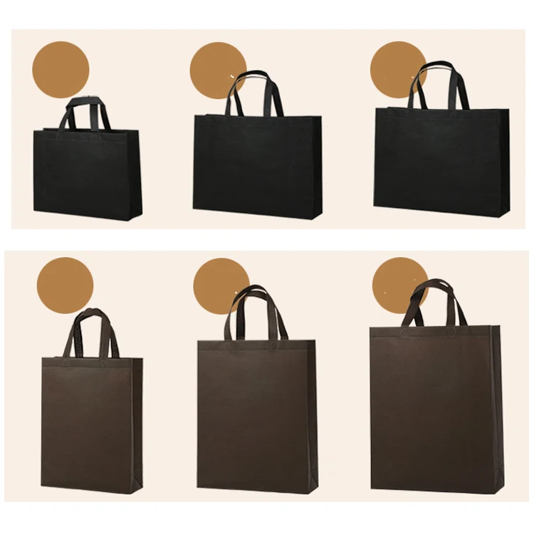 promotional grocery bags cheap 80gsm no woven tote custom printing shopping bag