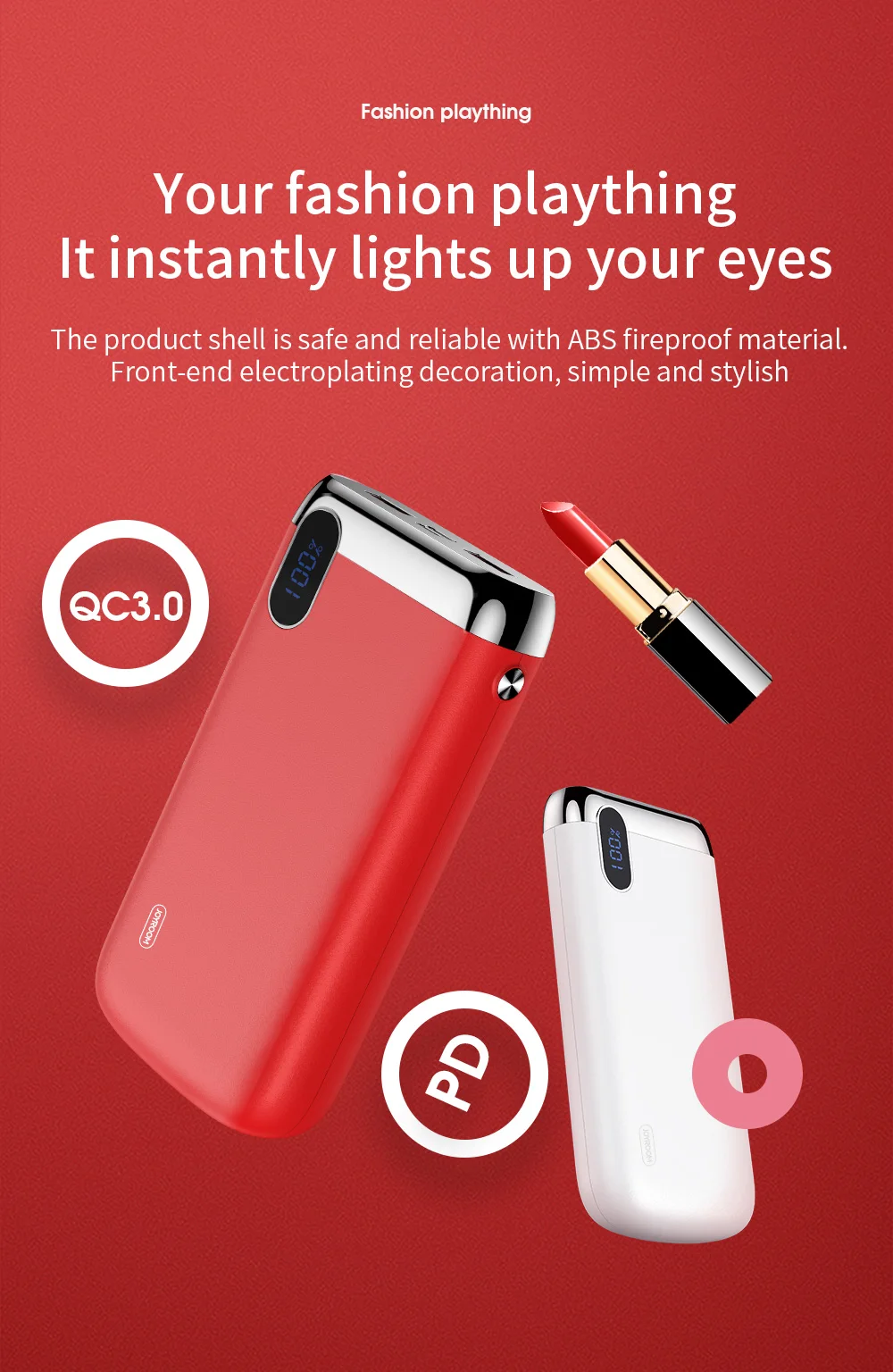 JOYROOM D-M194 Plus 9V 12V QC3.0 PD USB Type C Power Bank 20000 mah - ANKUX.COM