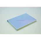 a5 b5 diary in silvery pu cover with square corners