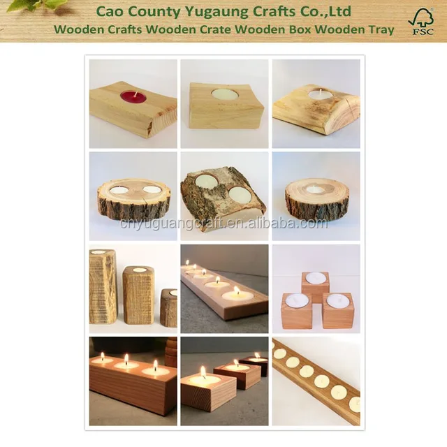 hot sale rustic handmade natural home decoration wooden candle
