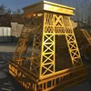 Custom Giant Metal Iron Art Eiffel Tower Craft for outdoor shopping mall decoration