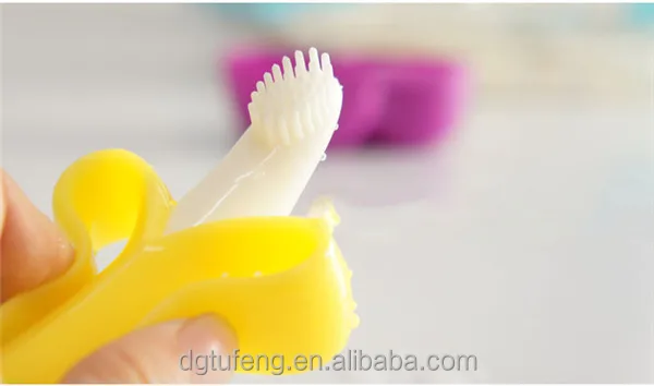 曲げられるトレーニング歯ブラシ赤ちゃんのバナナ 問屋・仕入れ・卸・卸売り
