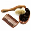 Mythus Wooden Design Men's Shaving Brush Beard Comb Kit Made With Soft Bristle And Nylon Hair