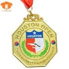 Superman running sports metal custom cut out medal and trophy
