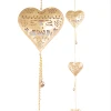Christmas fashion metal craft, gold hanging tree star heart decoration
