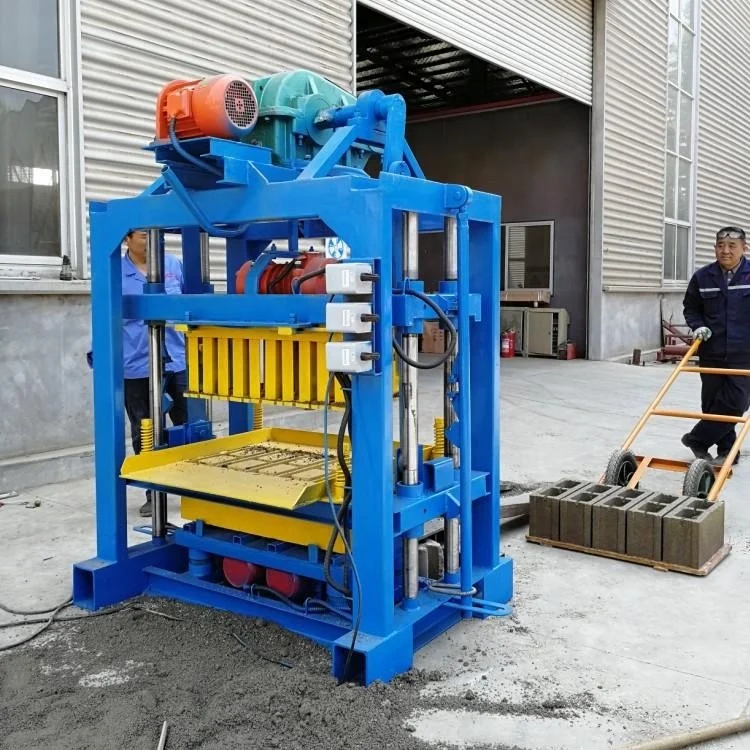 Máquina de bloques de hormigón qt4-40 utiliza la máquina de fabricación de bloques de hormigón