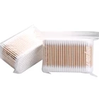 customized disposable q tips wooden stick makeup cotton swabs