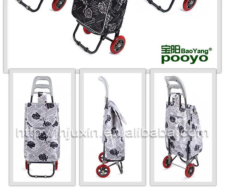 shopping trolley cart fashion mens leather travel bag