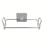 Wholesale Creative Door Stainless Steel Kitchen Storage Shelf/Rack Trash Bag Hanging Rack Shelf