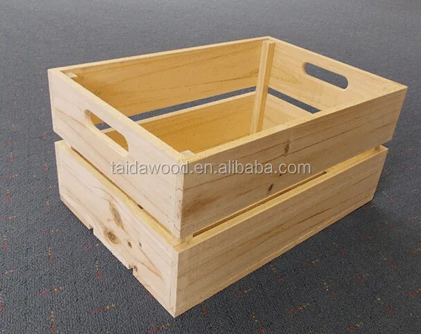 wooden hamper box - buy handmade wooden crate for fruit and