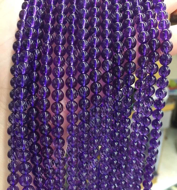 High Quality Amethyst Crystal Bead Bracelet Classic Religious Star Number Pattern Wedding Party Gift for Special Occasions