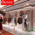 New Concept Modern Metal Racks Clothing Shop Display Furniture Clothing Store Design