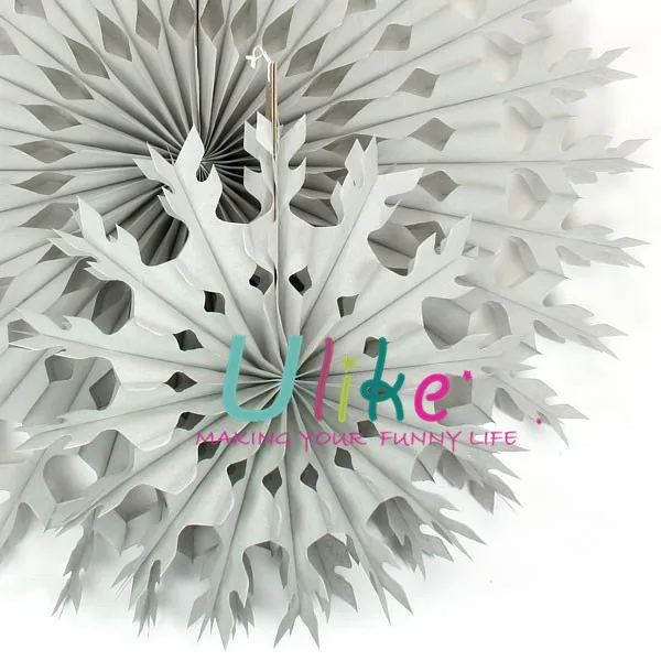 Decorate Your Own Paper Fans Xmas Snowflake Decor Fan Ceiling