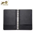 colored Pu Leather 6 Metal Ring Binders Files Folder A5 Travel Portfolios