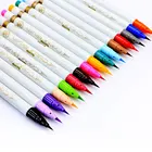 20 Assorted Colors Watercolor Soft Brush Pen, Flexible Tip Painting Brush, Water Coloring Marker Pen