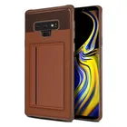 Mobile Phone Accessories Cover TPU PU Armor Case For Samsung Note 9 Case Hybrid Card Wallet Kickstand Case