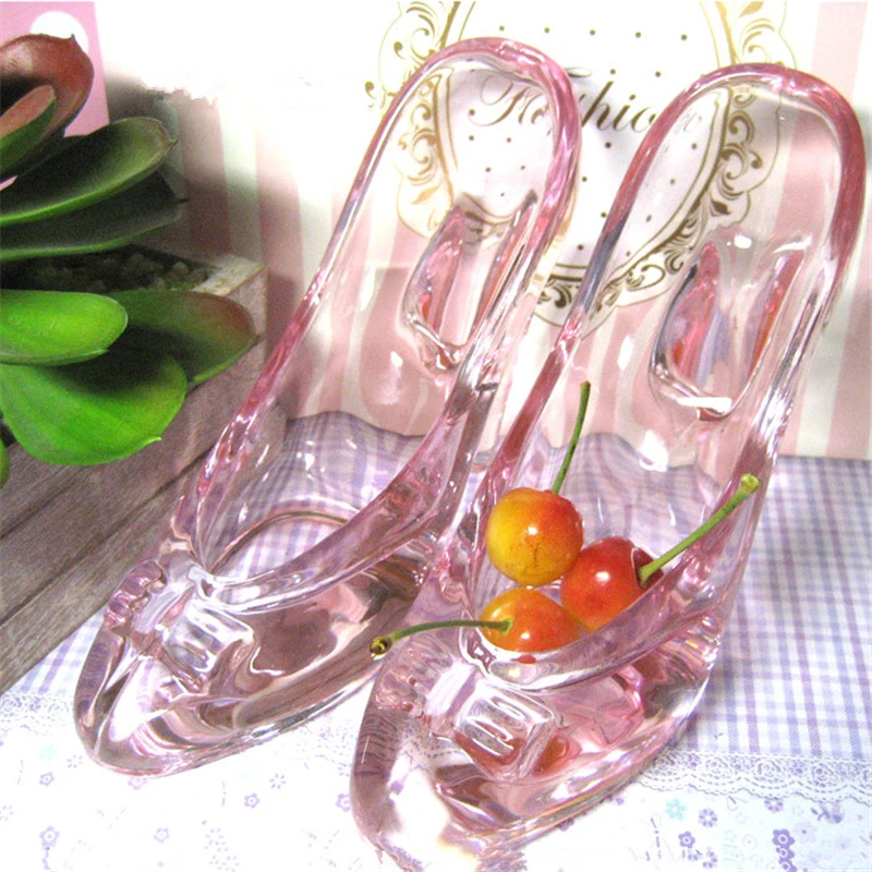 Glass Wedding Shoe Furnishing Articles  Glass Decorations Heels - Birthday  Glass - Aliexpress