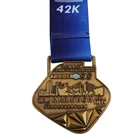Custom metal medallion, medal with lanyard, sport medal